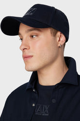 Armani Exchange Organic Cotton Hat with Logo Men's HAT 954208 3F107 00035